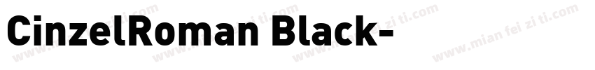 CinzelRoman Black字体转换